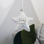 First Christmas Star Hanging Decoration Light, thumbnail 4 of 7