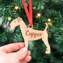 Personalised Lakeland Terrier Wooden Dog Decoration, thumbnail 2 of 5