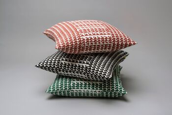 Abstract Waves Pattern Cotton Cushion Cover, 10 of 12