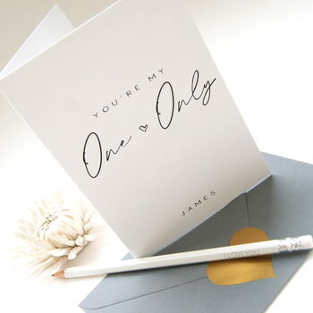 You're My One And Only Love Valentines Card, 3 of 3