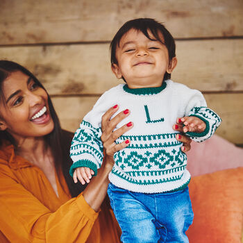 Personalised Argyle Handmade Jumper, 2 of 10