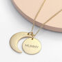 Personalised Gold Plated Moon And Sun Necklace, thumbnail 1 of 8