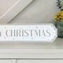 Personalised Merry Christmas Grey And White Road Sign, thumbnail 4 of 5