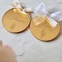 Luxury Mirrored Gold Silver Script Circle Place Setting, thumbnail 11 of 12