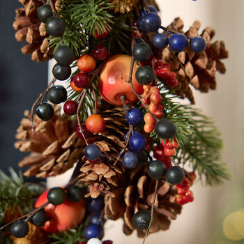 Personalised Winter Forest Fruits Christmas Wreath, 3 of 5