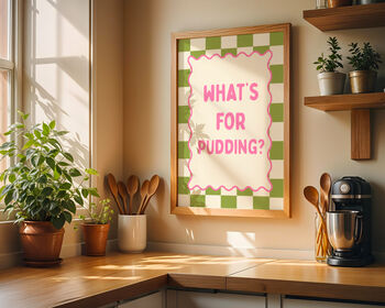What's For Pudding Kitchen Art Print, 3 of 6