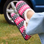 Trudie Pink Black Nordic Women's Slippers Indoor/Garden Shoes, thumbnail 1 of 11