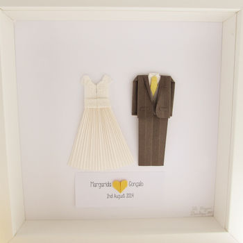 Bespoke First Wedding Anniversary Couples Frame, 5 of 12