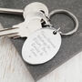 Stainless Steel Personalised Engraved Keyring, thumbnail 2 of 5