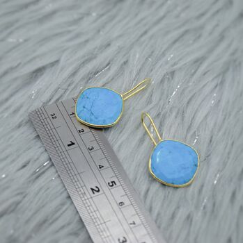 Sterling Silver Howlite Earrings, 7 of 9