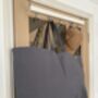 Extra Large Beach Bag Grey Canvas Tote Bag, thumbnail 2 of 7