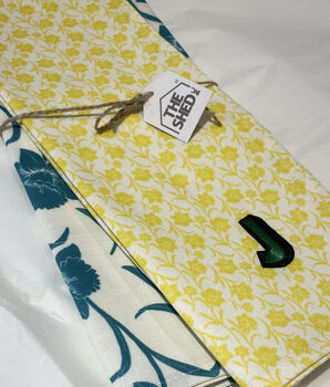 Seaweed Cotton Linen Tea Towel, 3 of 4