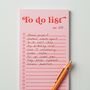 To Do List Pad | Pink And Red, thumbnail 2 of 5