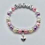 Personalised Heart Charm Bracelet, Star Name Bracelet, thumbnail 7 of 12