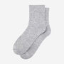 Pure Cashmere Luxury Ankle Socks Ethically Sourced Light Grey, thumbnail 3 of 3