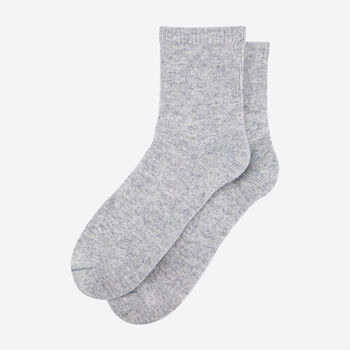 Pure Cashmere Luxury Ankle Socks Ethically Sourced Light Grey, 3 of 3