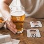 Personalised Pint Glass And Coaster Gift Set For Dad, thumbnail 2 of 11