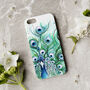Inky Peacock Phone Case, thumbnail 4 of 5