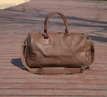 Leather Weekend Bag, 9 of 12