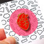 Heart And Brain Pin Brooches, thumbnail 9 of 12