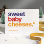 Autocorrect 'Cheeses' Christmas Card Single Or Pack, thumbnail 1 of 3