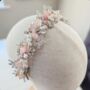 Pink Crystal Bridal Tiara, thumbnail 3 of 6