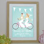 Personalised Wedding Gift Bride And Bride Print, thumbnail 1 of 3