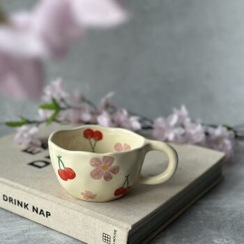 Cherry Ceramic Coffee Cup, 4 of 5