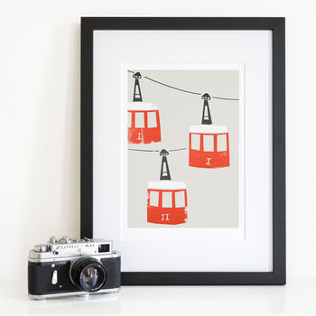 Barcelona Cable Cars Print, 2 of 6