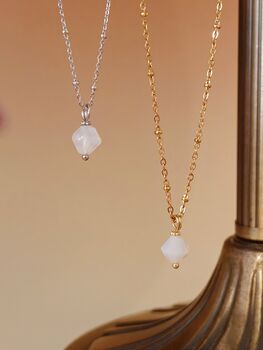 Aurora Rhombus Dendritic Agate Necklace, 4 of 12