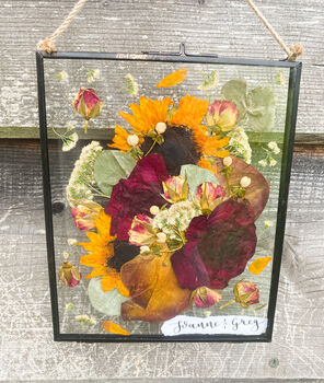 Bespoke Flower And Bouquet Preservation Wall Hanging, 12 of 12