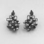 Mindfulness Calming Silver Stud Earrings, thumbnail 4 of 7
