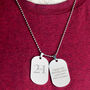 Personalised Birthday Dog Tag Necklace, thumbnail 3 of 3