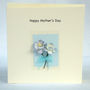 Mothers Day Card With Blue Blossom Flowers, thumbnail 2 of 3