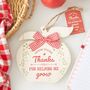 Thanks For Helping Me Grow Apple Hanging Decoration, thumbnail 1 of 2