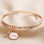 'Be Brave' Meaningful Word Bangle, thumbnail 2 of 5