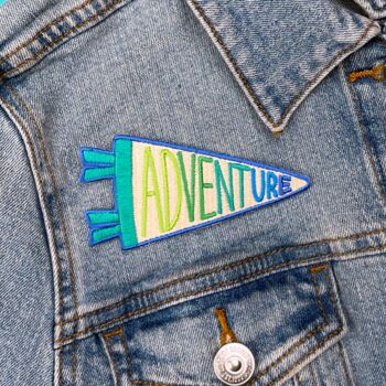Adventure Pennant Sew On Patch, 2 of 2