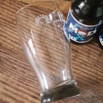Personalised 70th Birthday Gift Balloon Pint Glass, 6 of 8