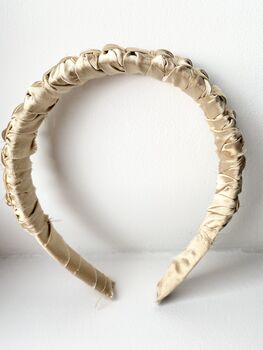 Dina Silk Satin Headband, 9 of 12