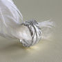 Sterling Silver Feather Ring, thumbnail 3 of 6
