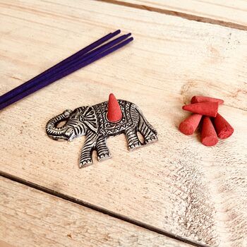 Recycled Aluminium Elephant Incense Holder, 6 of 7