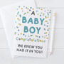 Funny New Baby Boy Card We Knew You Had It In You, thumbnail 1 of 2
