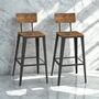 Bar Stool Set Bar Chairs With Backrest, thumbnail 1 of 9
