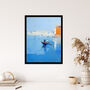 Venice Visions Grand Canal Gondola Blue Wall Art Print, thumbnail 4 of 6