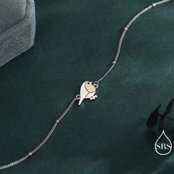 Robin Bird Bracelet In Sterling Silver, 3 of 12