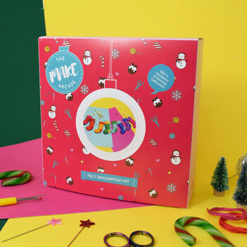 'Rainbow Christmas Stockings' Felt Garland Kit, 2 of 2