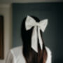 Hallie Bridal Silk Hair Bow, thumbnail 1 of 12