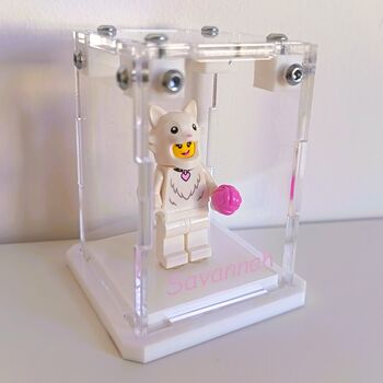 Personalised Lego® Minifig Display Case, 2 of 3