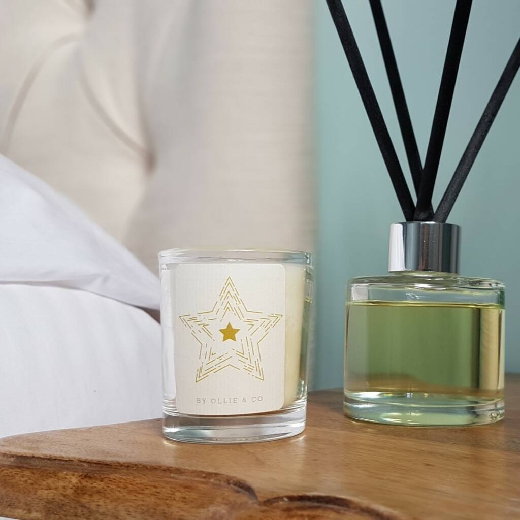 Aromatherapy Reed Diffuser And Votive Candle Gift Set By Ollie & Co