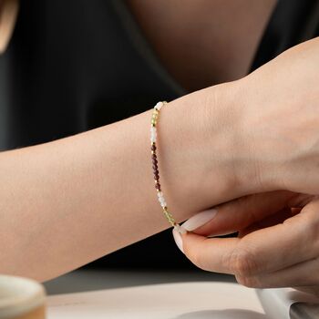 Natural Garnet, Moonstone And Peridot, 3 of 8